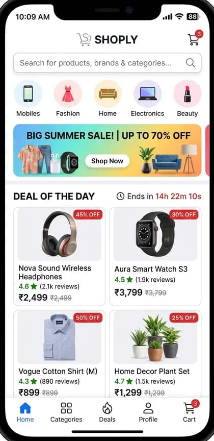 Amazon Clone App - Shopper app — app screen designed by CloneAppTech